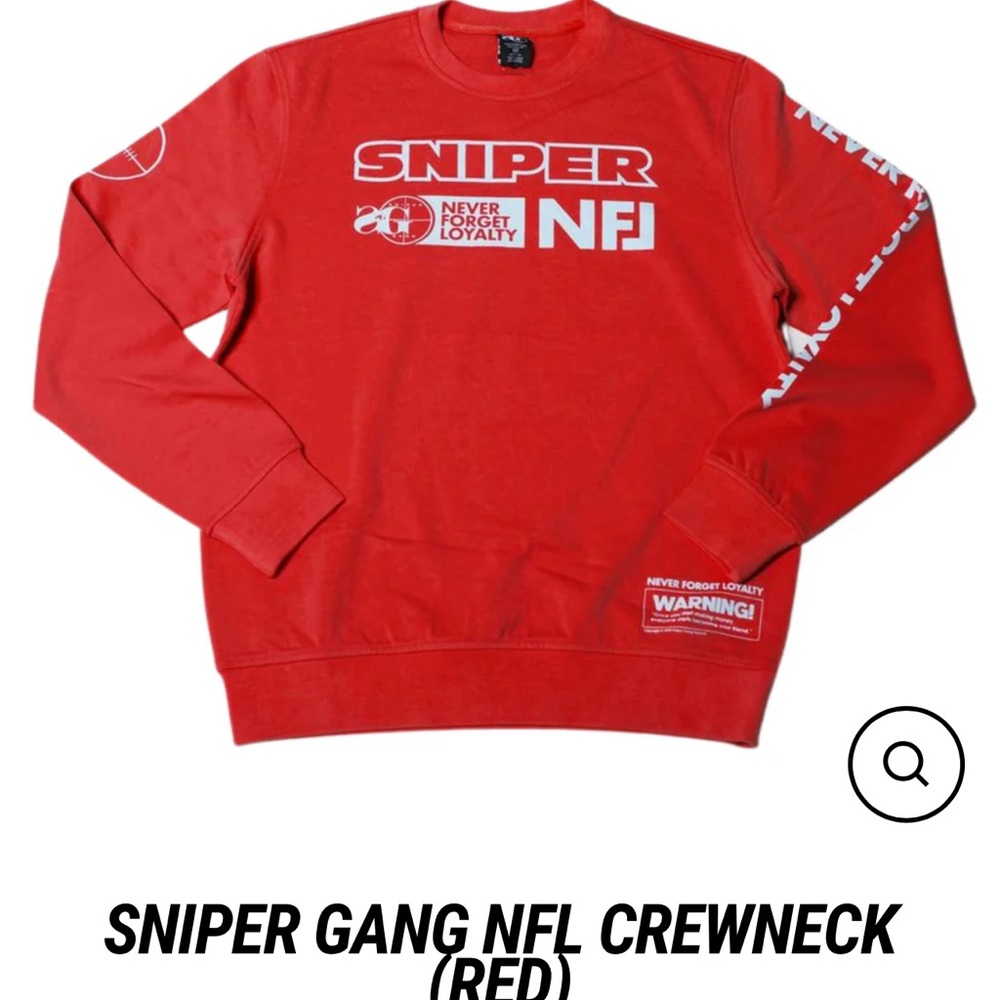 SNIPER GANG HOODIE ( RED ) 3XL
